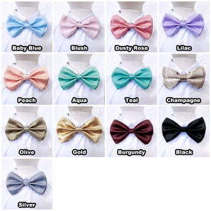 Adult & Child Formal Satin Bow Ties