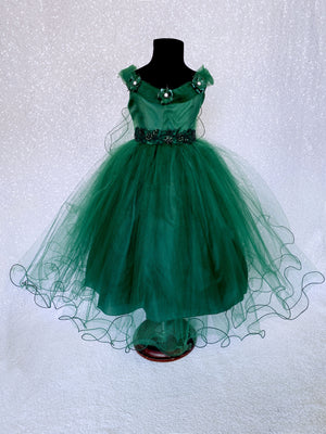 Tulle Wing Application FL 2 Layer Tulle Hunter Green Fairy Dress