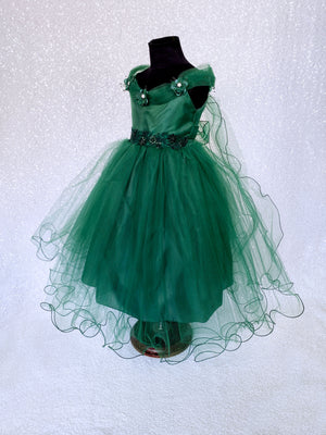 Tulle Wing Application FL 2 Layer Tulle Hunter Green Fairy Dress