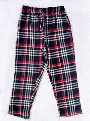 White Navy Yellow PJ Youth Baby Child Pajama Plaid Pants