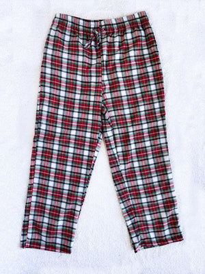 Black PJ Youth Baby Child Pajama Plaid Pants