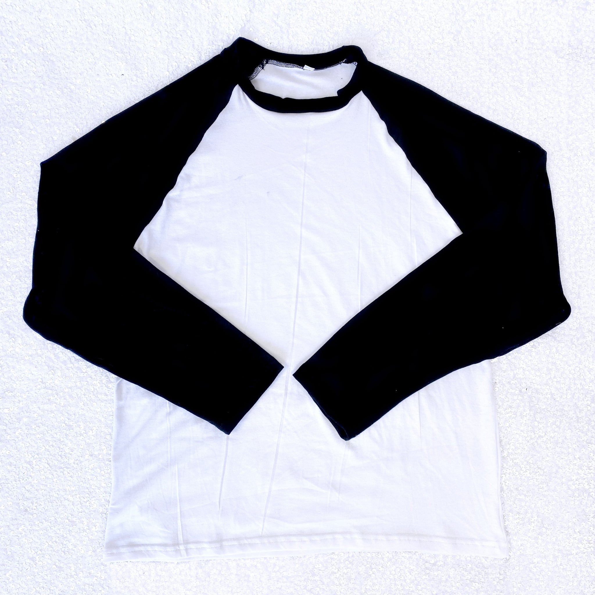 White Black Pajama Long Sleeve T-Shirts Adult Unisex