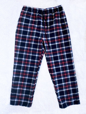 White Black PJ Youth Baby Child Pajama Plaid Pants