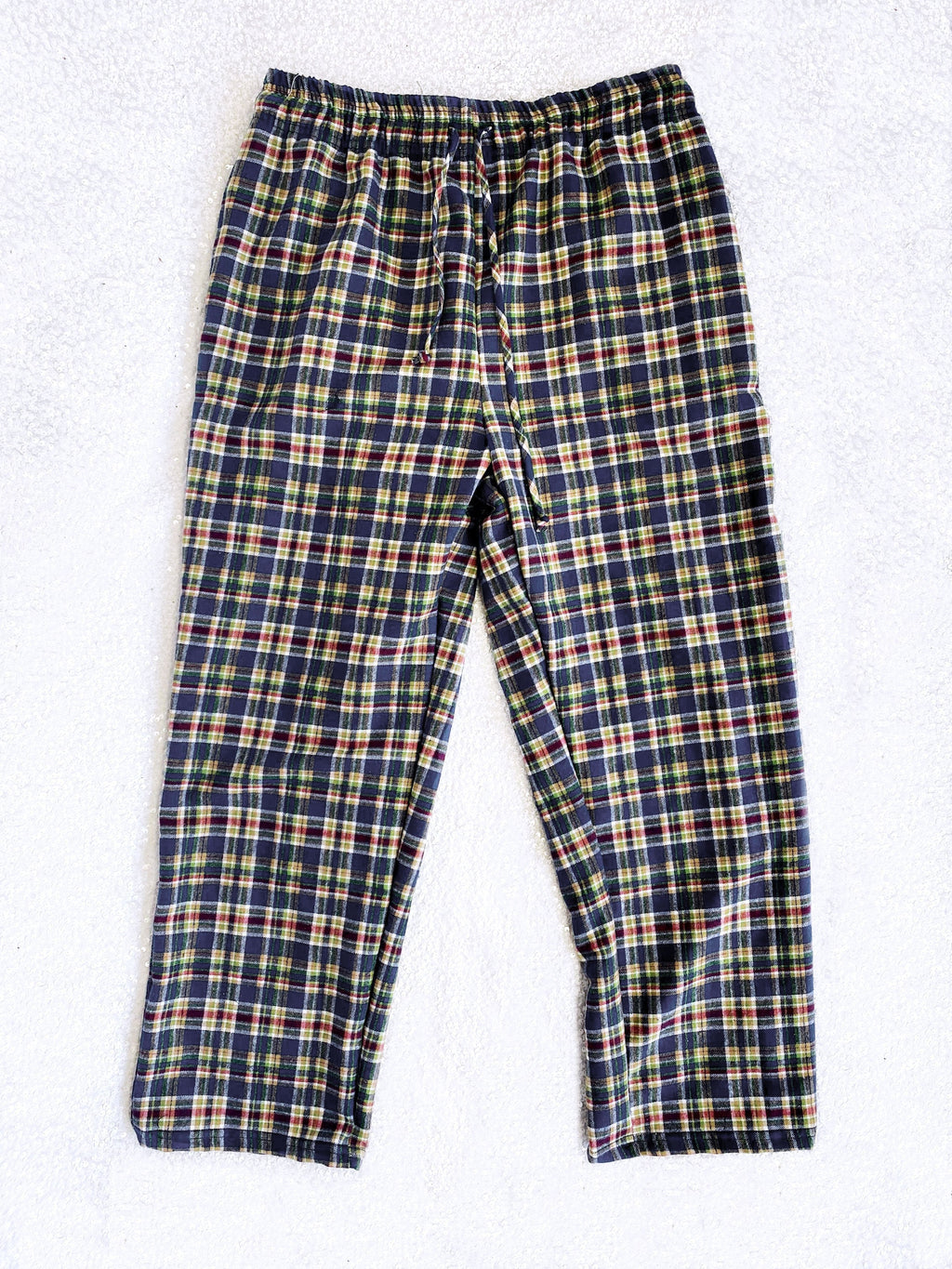 Blue Red Green Yellow PJ Youth Baby Child Pajama Plaid Pants