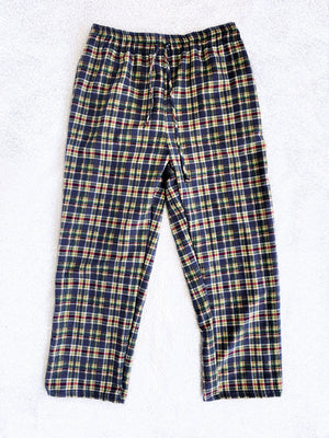 Black Navy Red White PJ Youth Baby Child Pajama Plaid Pants