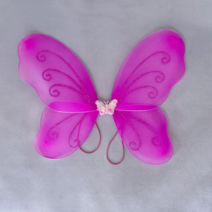 Purple Fairy Butterfly Glitter Wings Halloween Costume Accessories