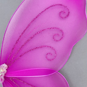 Fuchsia Pink Fairy Butterfly Wings Halloween Costume Accessories