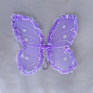 Purple Fairy Butterfly Glitter Wings Halloween Costume Accessories