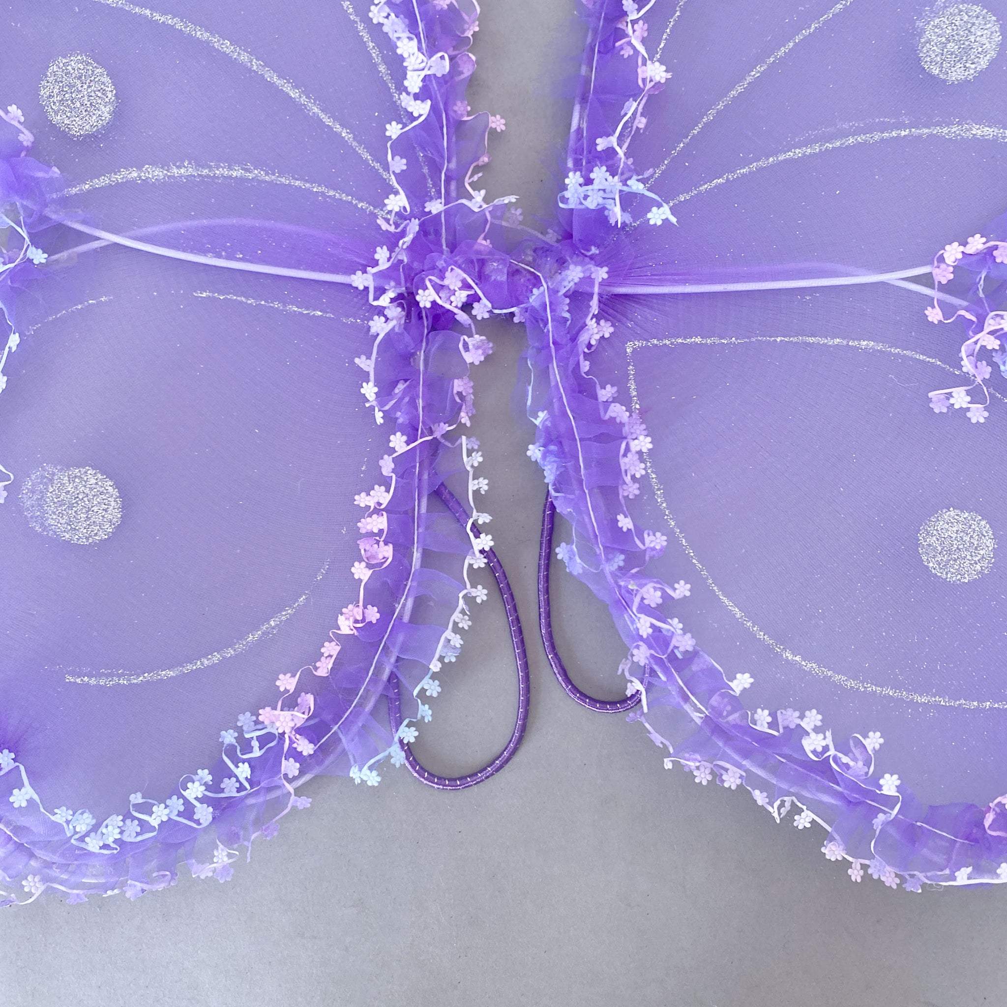 Purple Fairy Butterfly Glitter Wings Halloween Costume Accessories