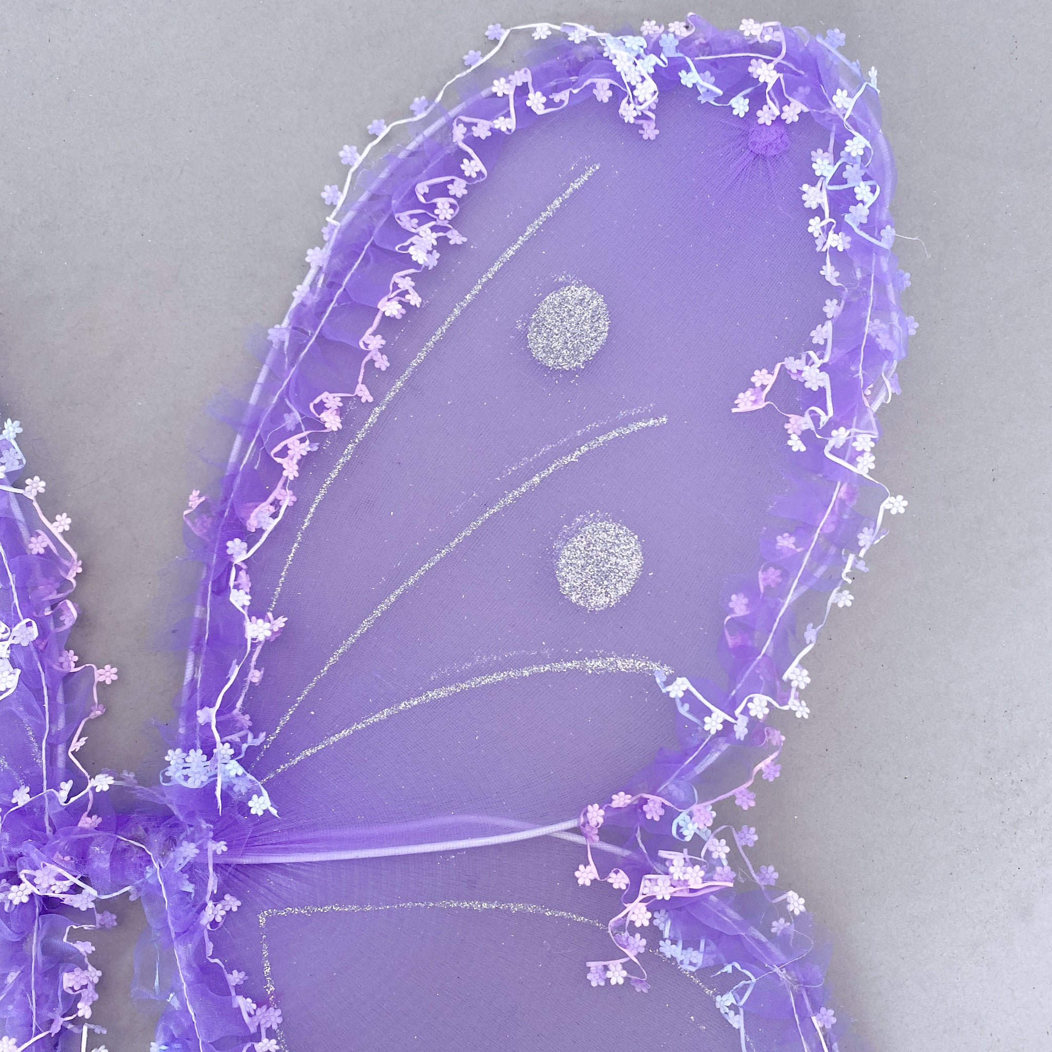 Purple Fairy Butterfly Glitter Wings Halloween Costume Accessories