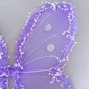 Purple Fairy Butterfly Glitter Wings Halloween Costume Accessories