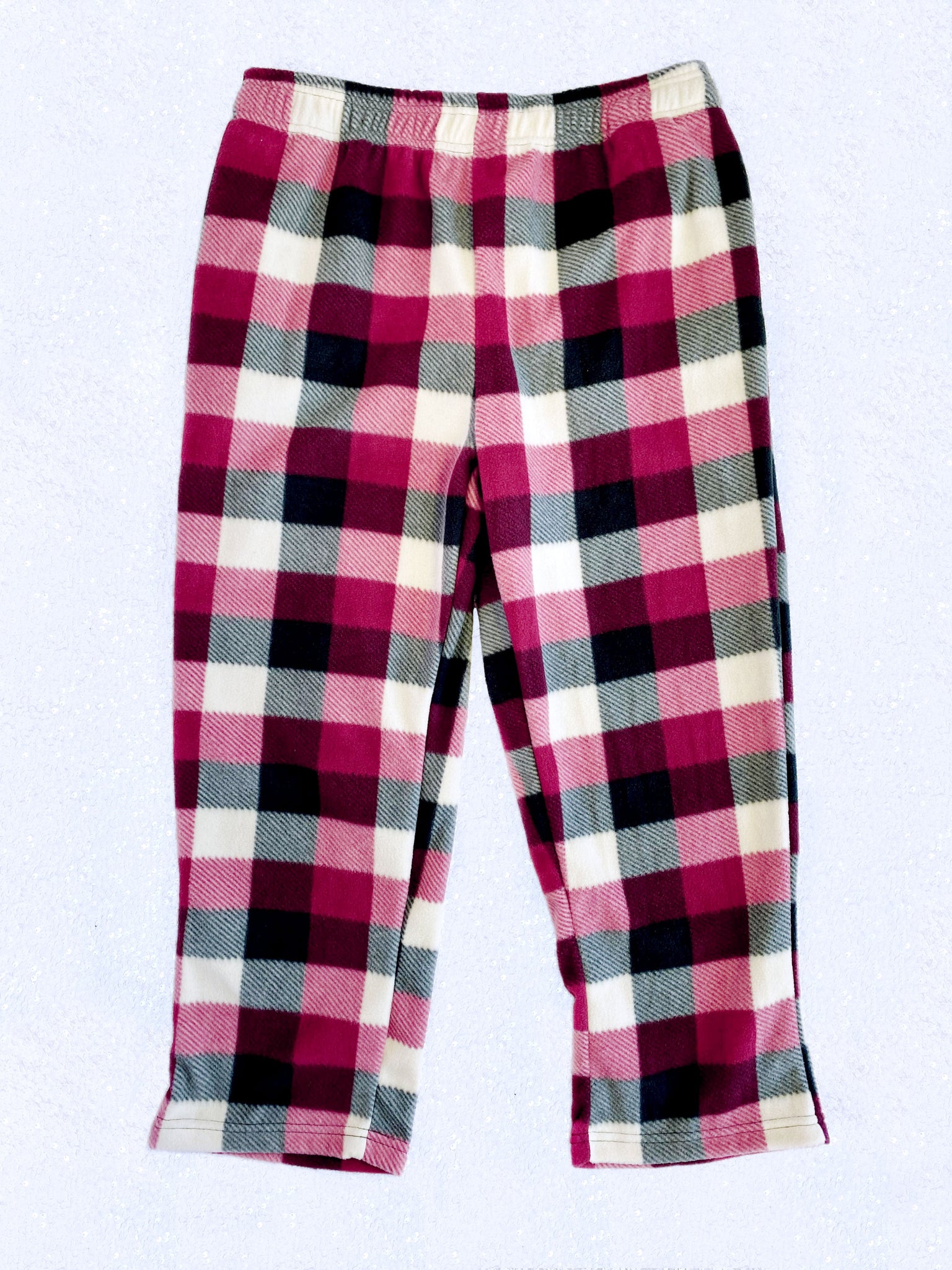 Red Plaid Fleece PJ Adult Pajama Pants