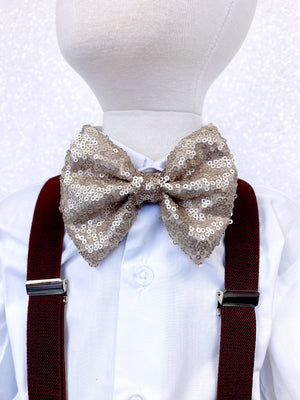 Glam Sequence Bow Ties Adult Child Formal Attire