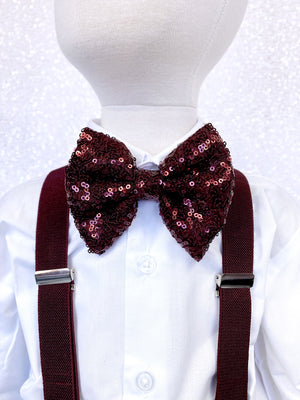 Glam Sequence Bow Ties Adult Child Formal Attire