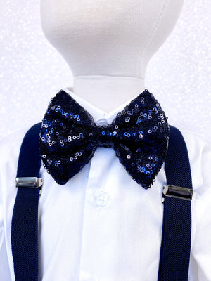 Glam Sequence Bow Ties Adult Child Formal Attire