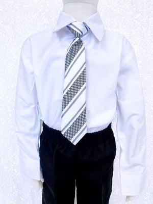 White Formal Button Kid Shirt