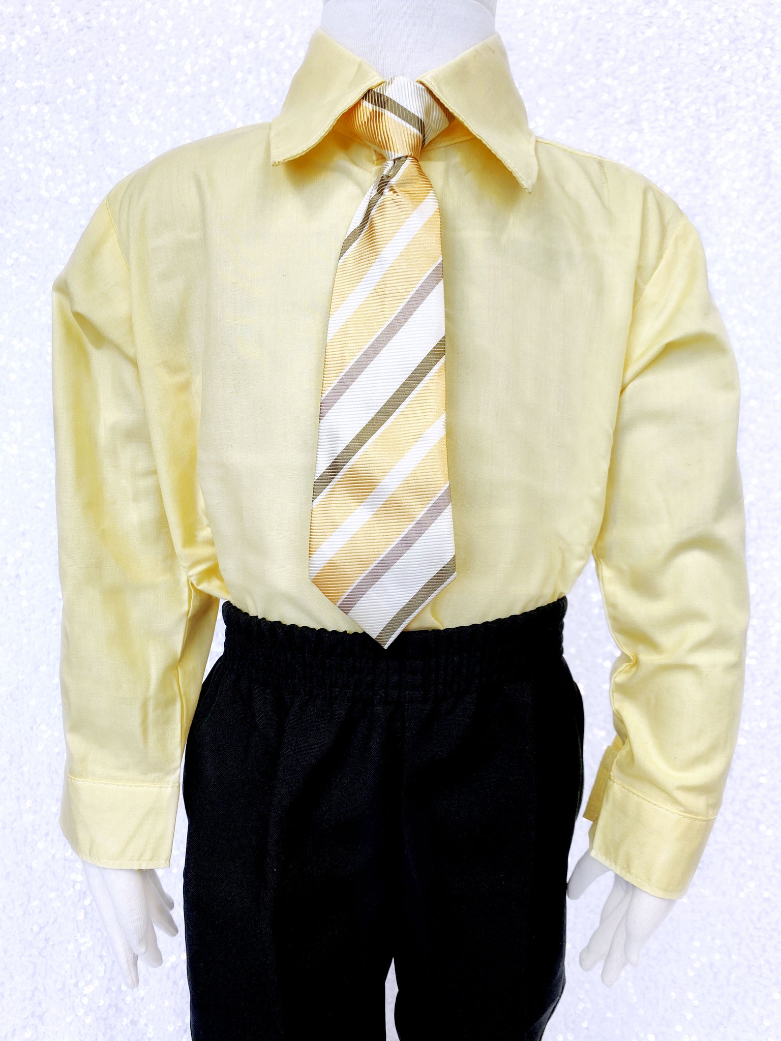 White Formal Button Kid Shirt