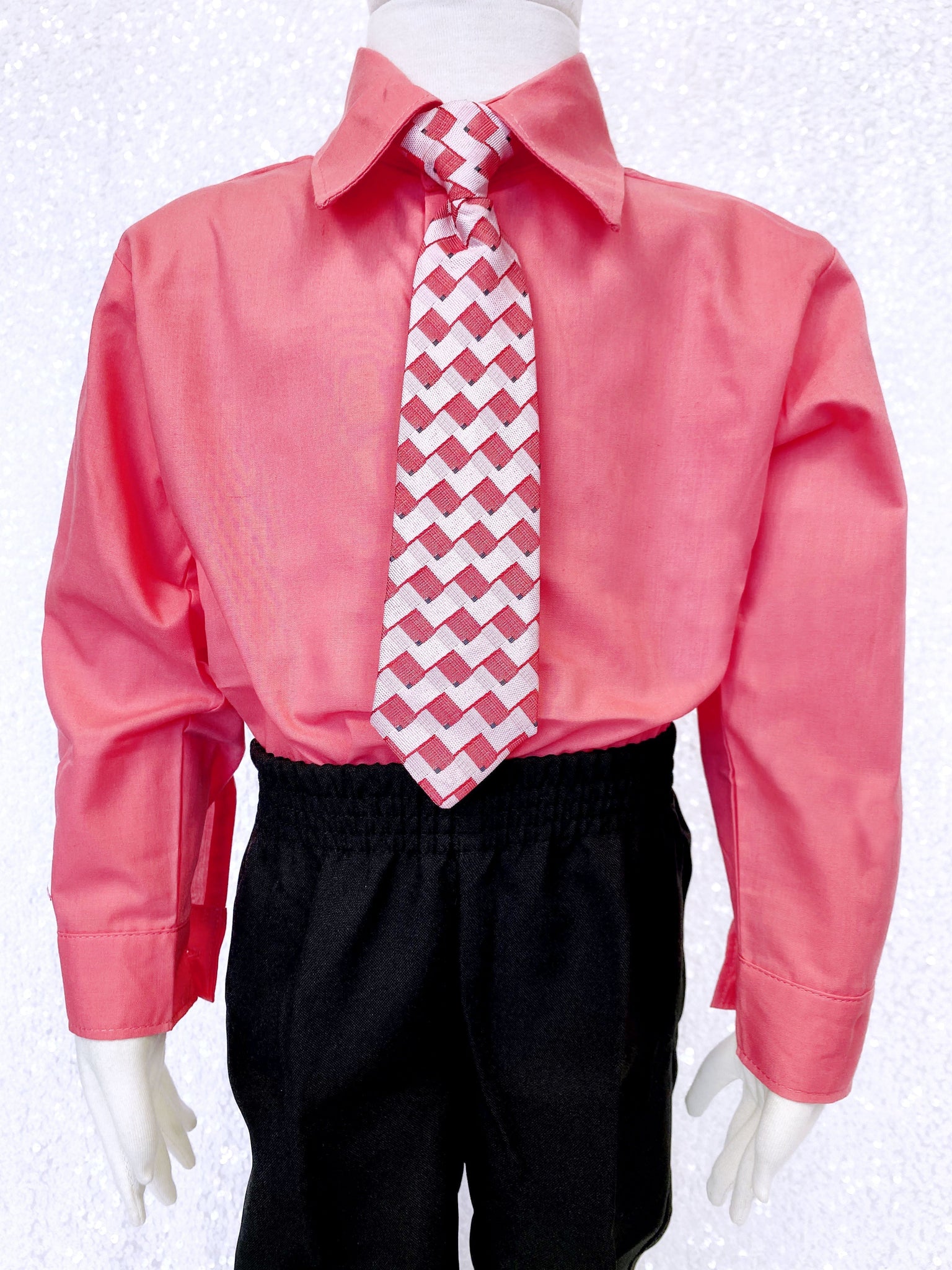 Black Kid Formal Button Shirt