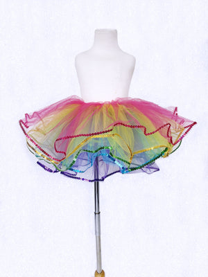 Sequin Rainbow Bright Kid Tutu