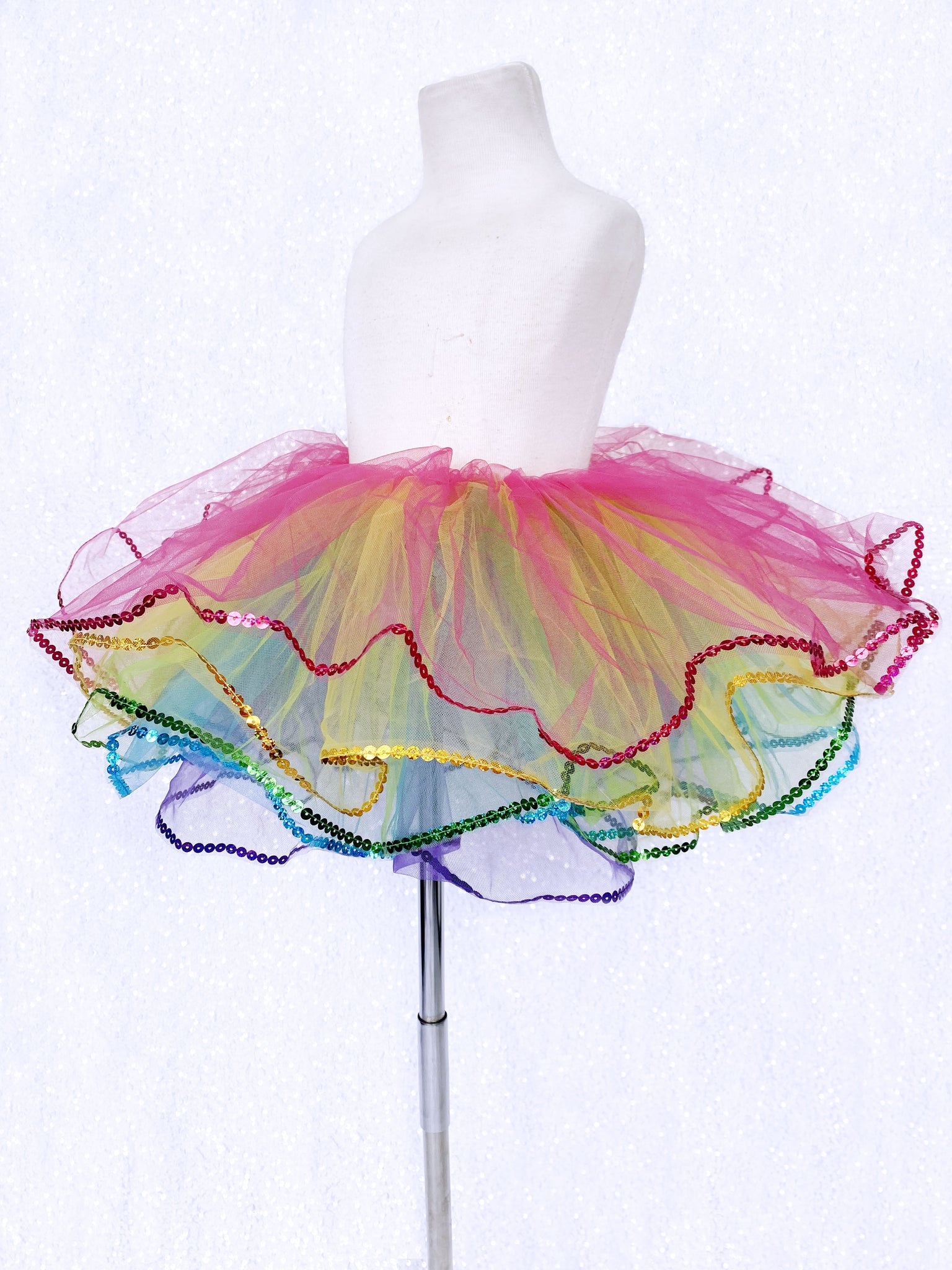 Sequin Rainbow Bright Kid Tutu