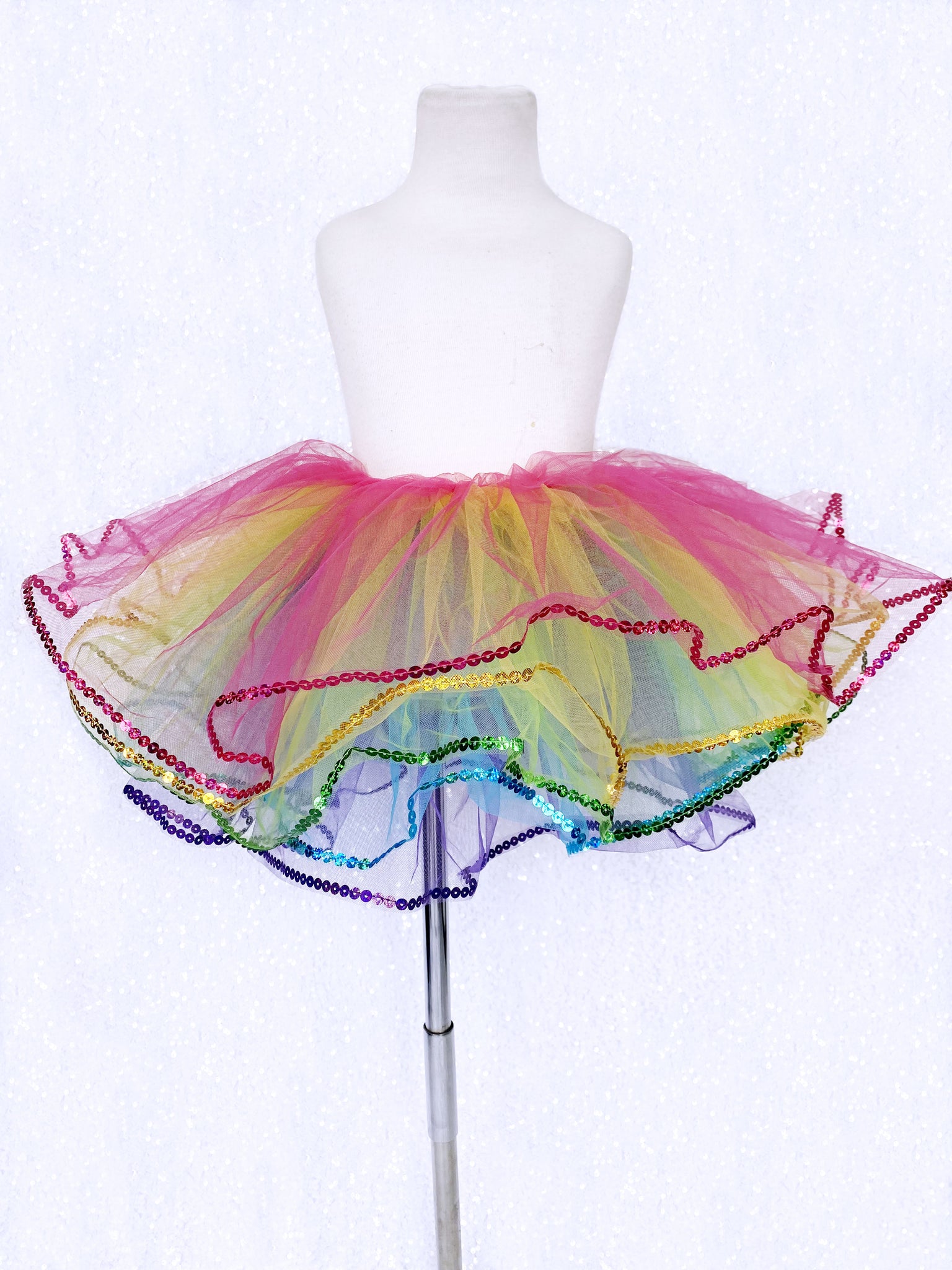 Sequin Rainbow Bright Kid Tutu