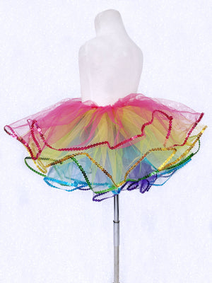 Sequin Rainbow Bright Kid Tutu