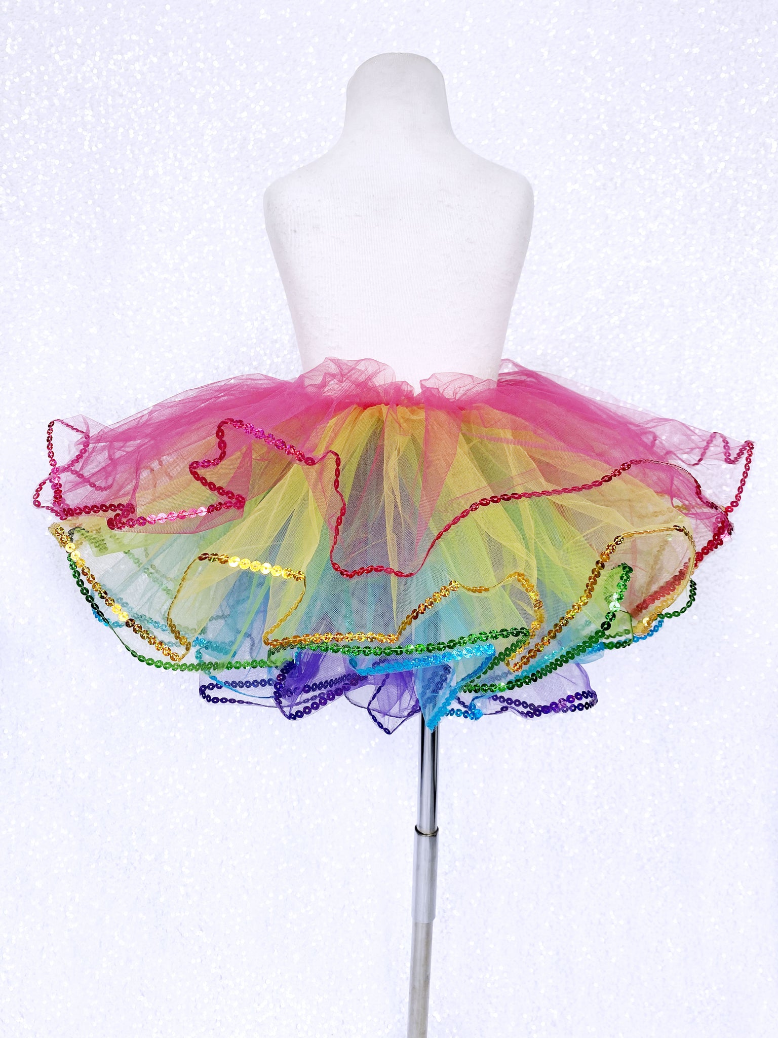 Sequin Rainbow Bright Kid Tutu