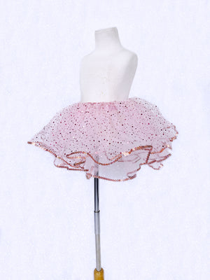 Rose Gold Glitter Blush 3 Layer Sequin Tutu