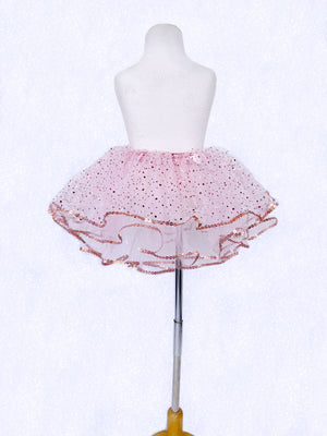 Rose Gold Glitter Blush 3 Layer Sequin Tutu