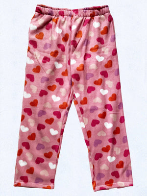 Purple Hearts Fleece PJ Adult Pajama Pants