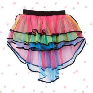 Rainbow Multicolor 4 Layer Hi Low Tulle Tutu