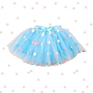 Baby Blue Polka Dot Tutu