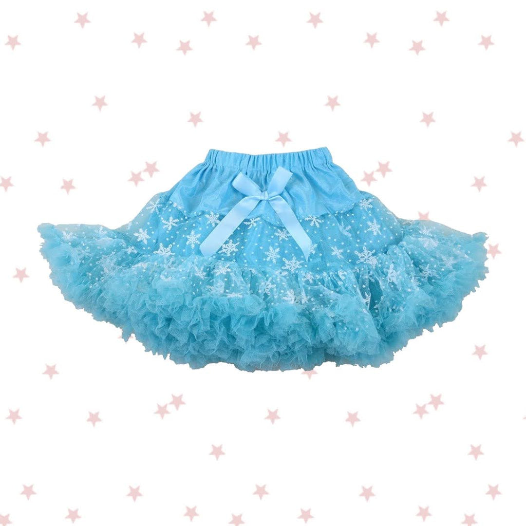 Baby Blue Snowflake Pettiskirt Tutu