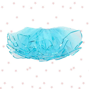 Baby Blue Reversible Tutu with Sequin Trim