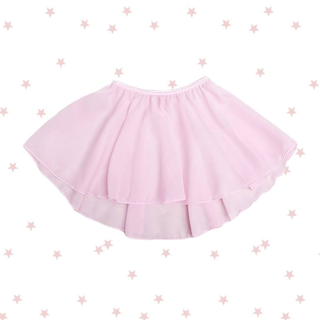 Baby Pink Hi Low Chiffon Skirt