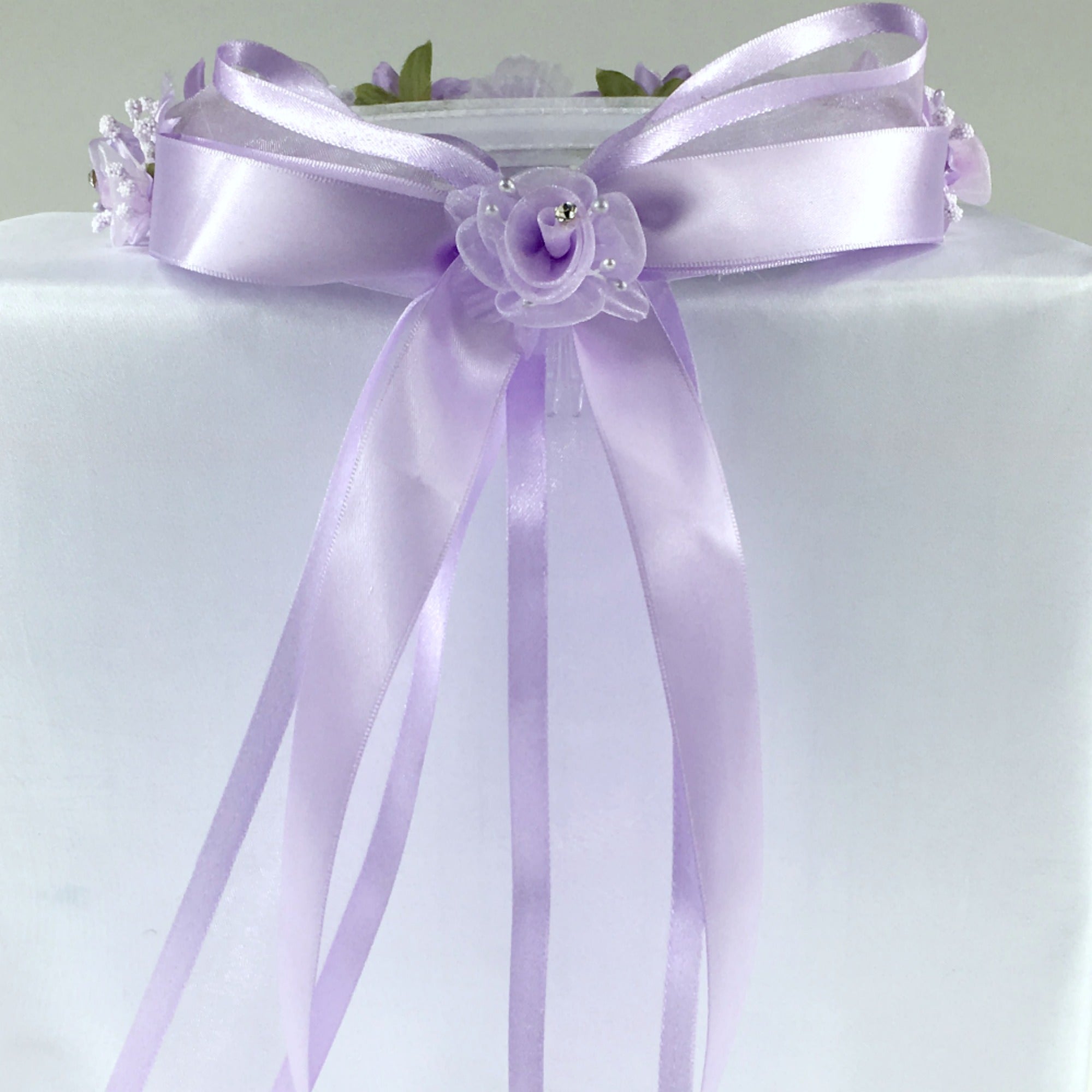 Lilac Floral Organza Crown Headband