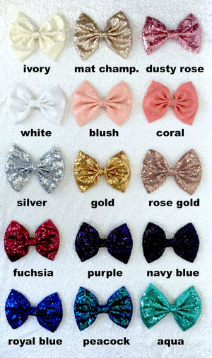 Glam Sequence Bow Ties Adult Child Formal Attire