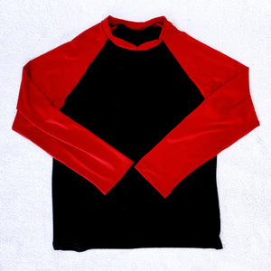 Red Black Pajama Long Sleeve T-Shirts Adult Unisex