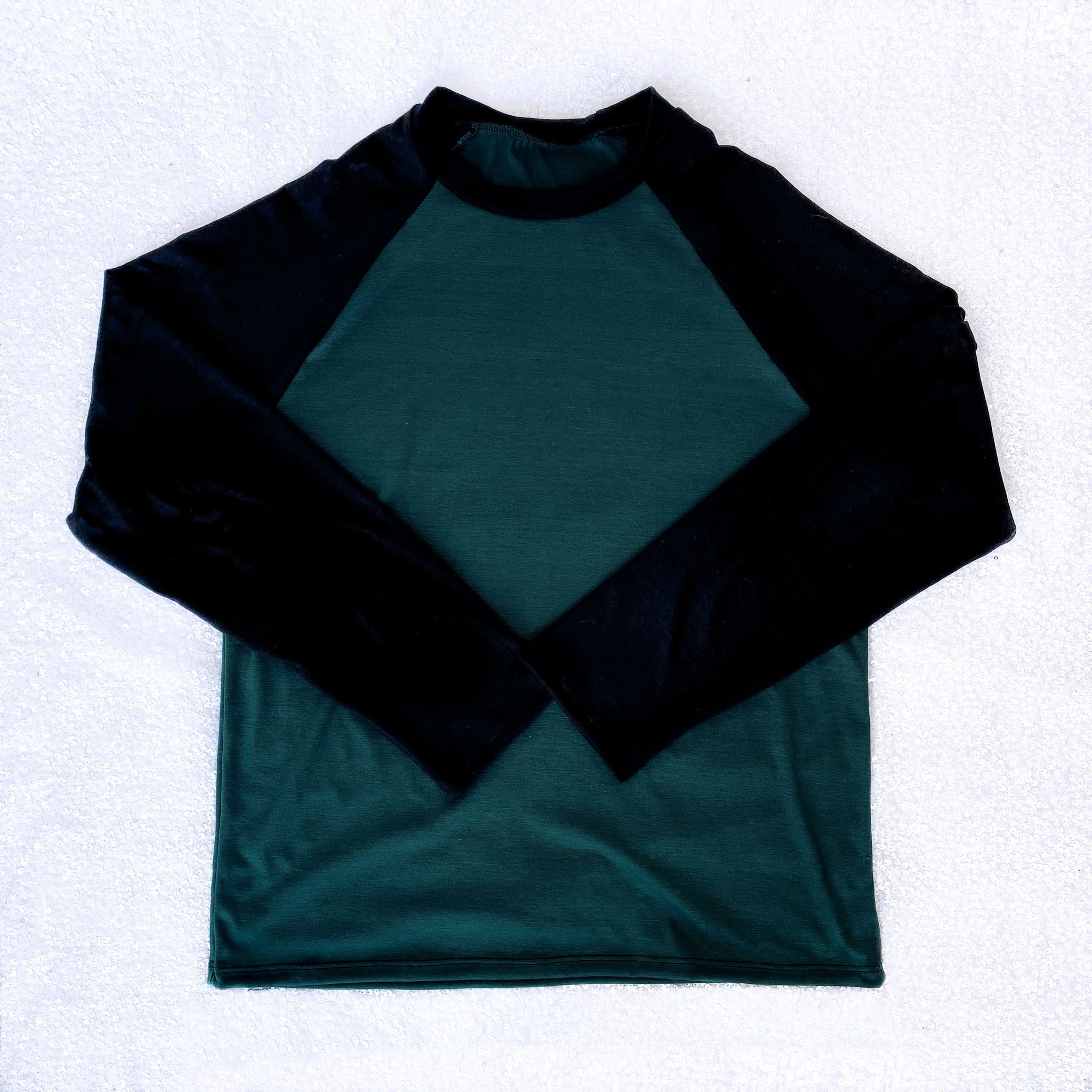 Hunter Green Black PJ Long Sleeve Tees Adult Unisex