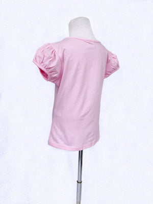 Unicorn Short Sleeve Girl's Shirt Pink Casual Wear