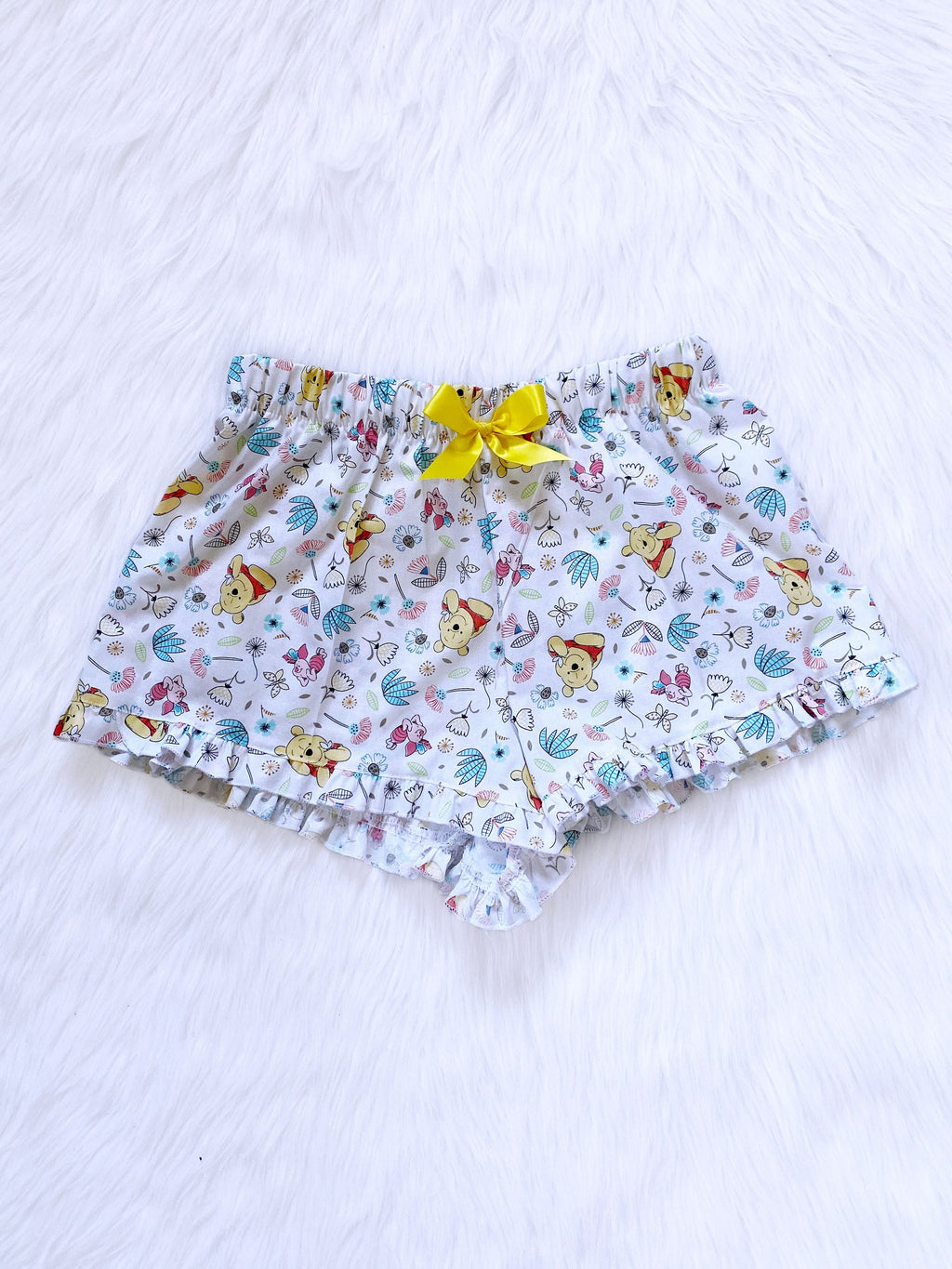 Winnie the Pooh Inspired Pattern Cotton PJ Shorts