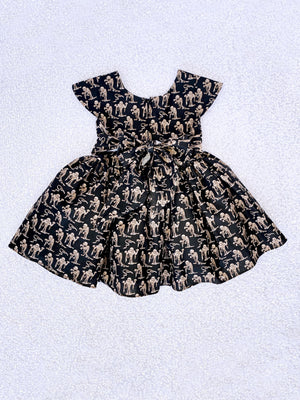 Zombie Pattern Halloween Knee Length Dress